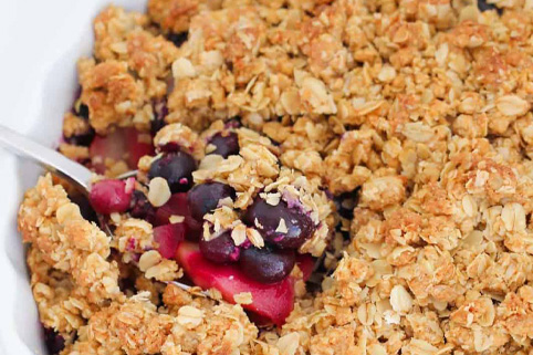 Apple & Blueberry Crumble