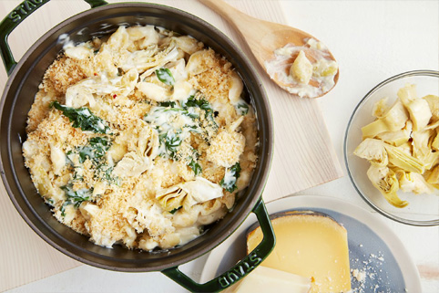 Spinach-Artichoke Mac and Cheese