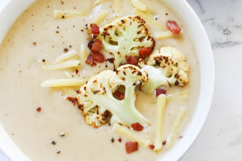 Cauliflower and Bacon Soup