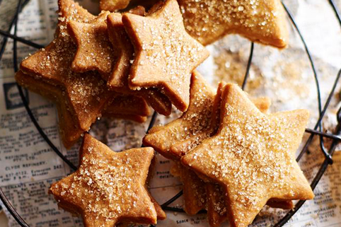 Latte Shortbread Stars