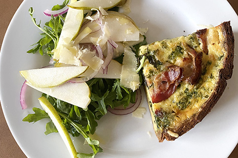 Bacon Spinach & Smokey Tomatina Quiche
